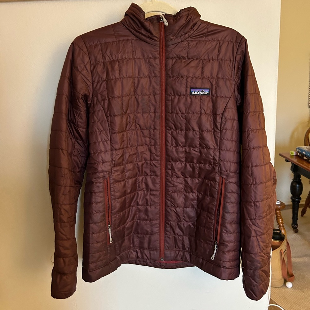 Patagonia Women's Puffer Jacket in Maroon
